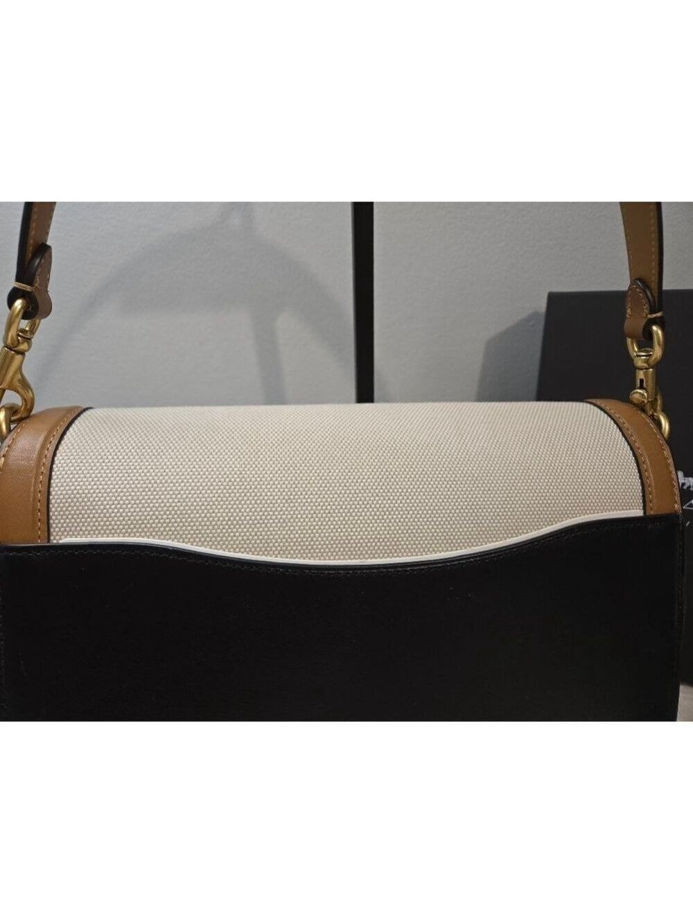 Coach Tabby Canvas Leather Flap Snap Shoulder Bag, NWT - Picture 9 of 16